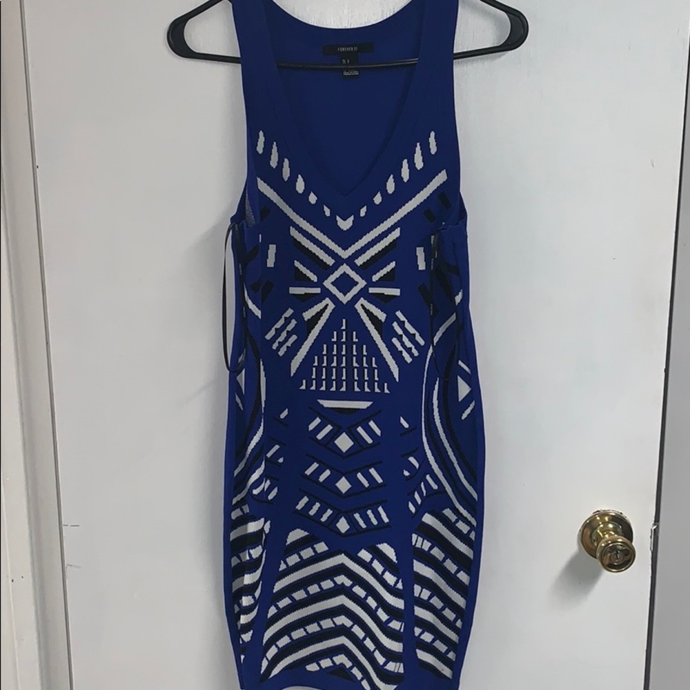 Royal blue dress